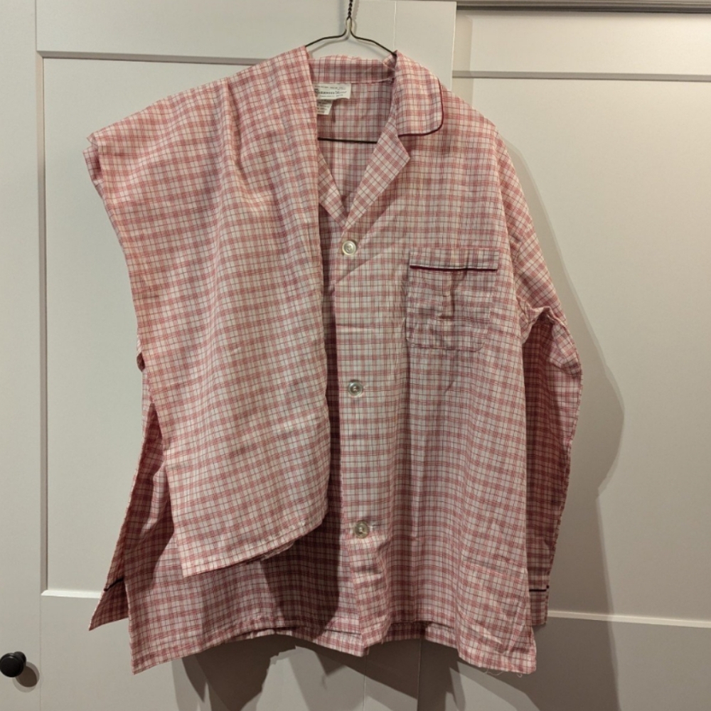 NWOT Vintage McKENZIE Imperial Red Check Pajamas Mens XL Excellent Poly/Cotton